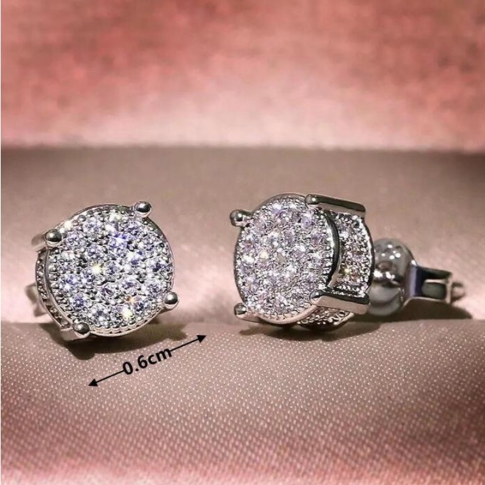 NWT Cubic Zirconia Studs - Picture 2 of 2